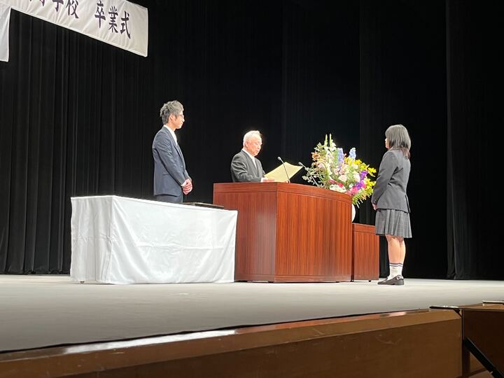 卒業式の様子