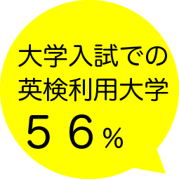 大学入試での英検利用大学56%